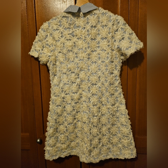 English Factory Premium Ribbon Embroidery Collared Dress | L | Off White - Picture 6 of 8